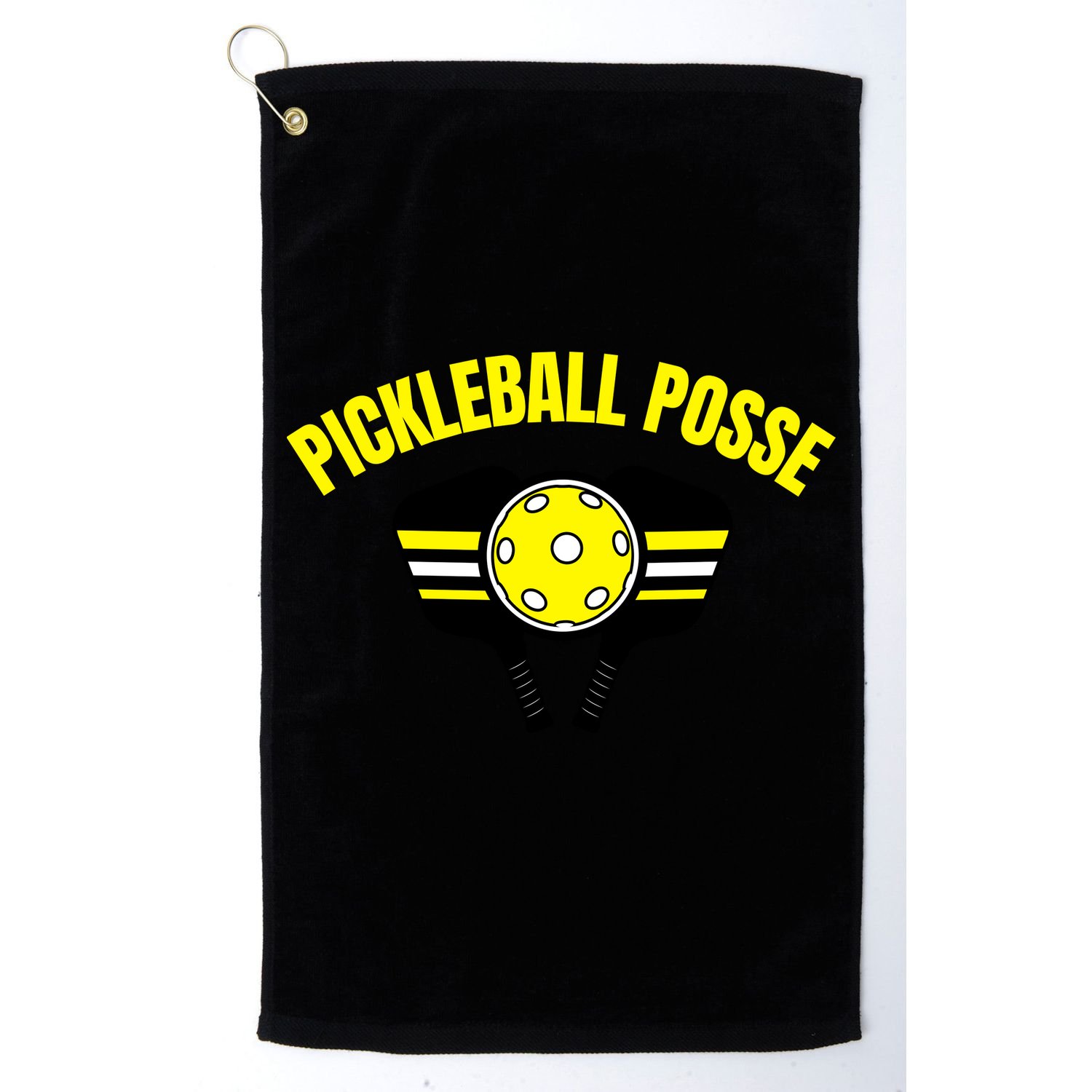 Pickleball Posse Funny Pickleball Quote Pickleball Lovers Golf Towel