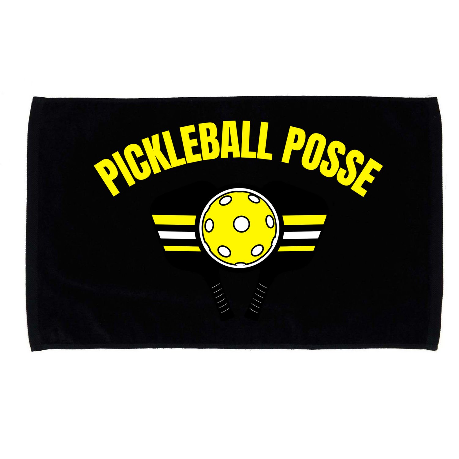 Pickleball Posse Funny Pickleball Quote Pickleball Lovers Microfiber Hand Towel
