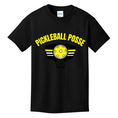 Pickleball Posse Funny Pickleball Quote Pickleball Lovers Kids T-Shirt