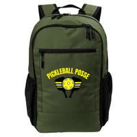 Pickleball Posse Funny Pickleball Quote Pickleball Lovers Backpack