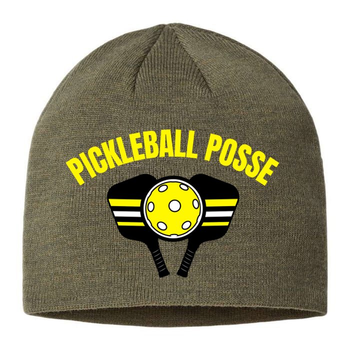 Pickleball Posse Funny Pickleball Quote Pickleball Lovers Sustainable Beanie