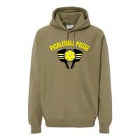 Pickleball Posse Funny Pickleball Quote Pickleball Lovers Premium Hoodie