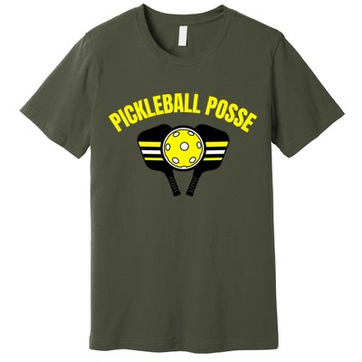 Pickleball Posse Funny Pickleball Quote Pickleball Lovers Premium T-Shirt