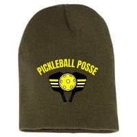 Pickleball Posse Funny Pickleball Quote Pickleball Lovers Short Acrylic Beanie