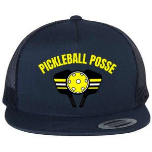 Pickleball Posse Funny Pickleball Quote Pickleball Lovers Flat Bill Trucker Hat