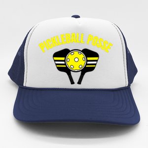 Pickleball Posse Funny Pickleball Quote Pickleball Lovers Trucker Hat