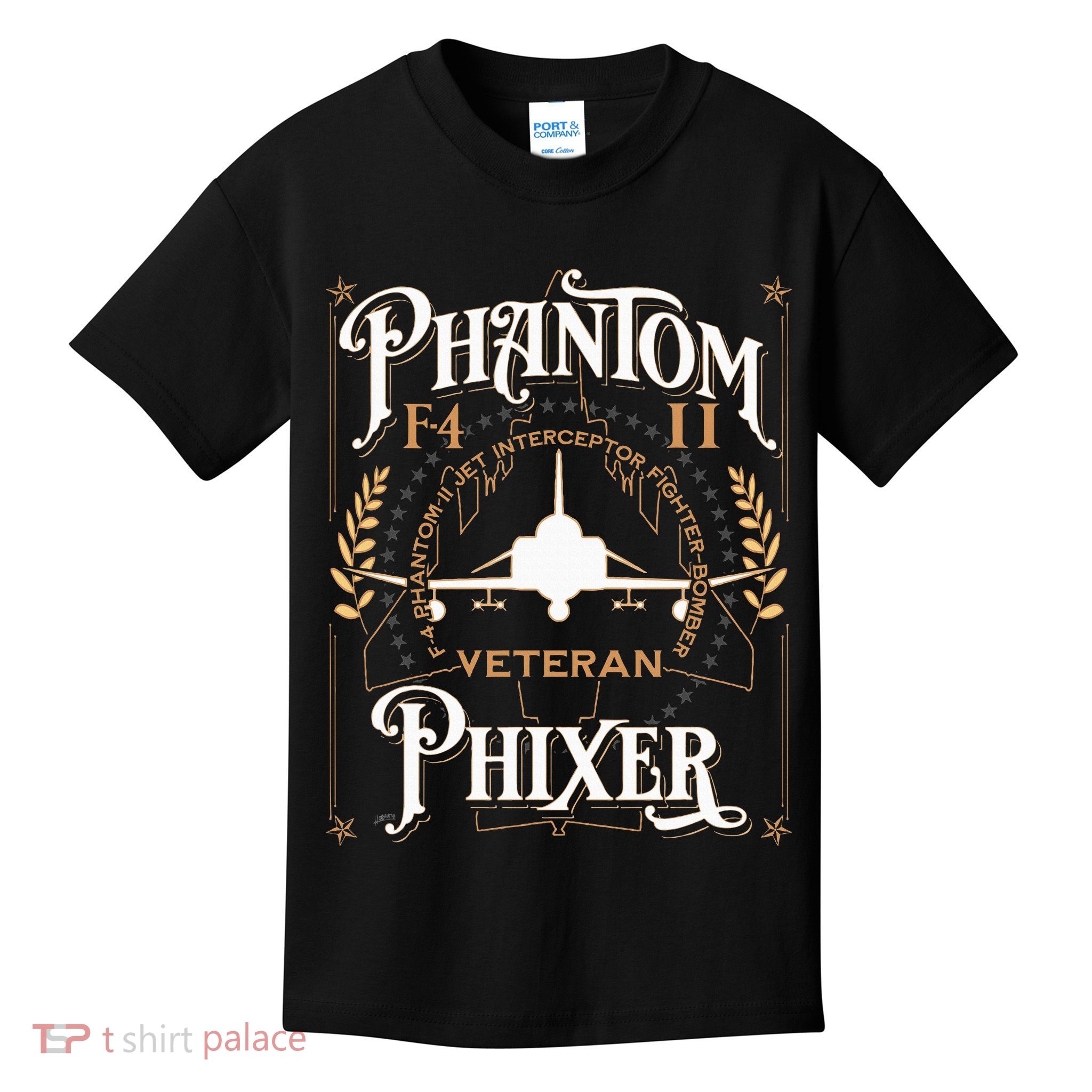 Phantom Phixer F4 Phantom Aircraft Maintainer Veteran Kids T-Shirt