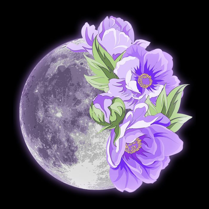 Purple Peonies Flowers Full Moon Impact Tech Backpack