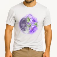 Purple Peonies Flowers Full Moon Cooling Performance Crew T-Shirt