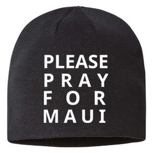 Please Pray For Maui Tee Maui Hawaii Tee Hawaiian Hibiscus Sustainable Beanie