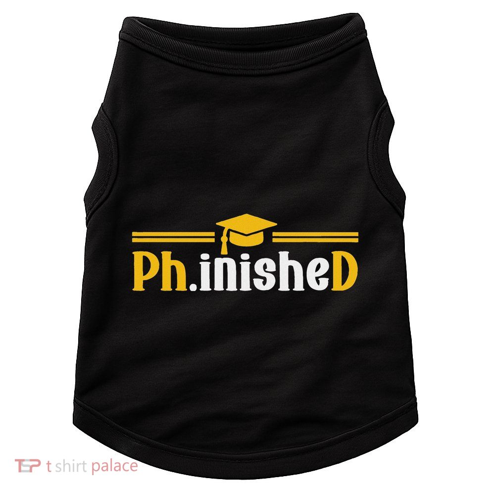 Phd Phinished Funny Phd Graduation 2024 Doggie Tank