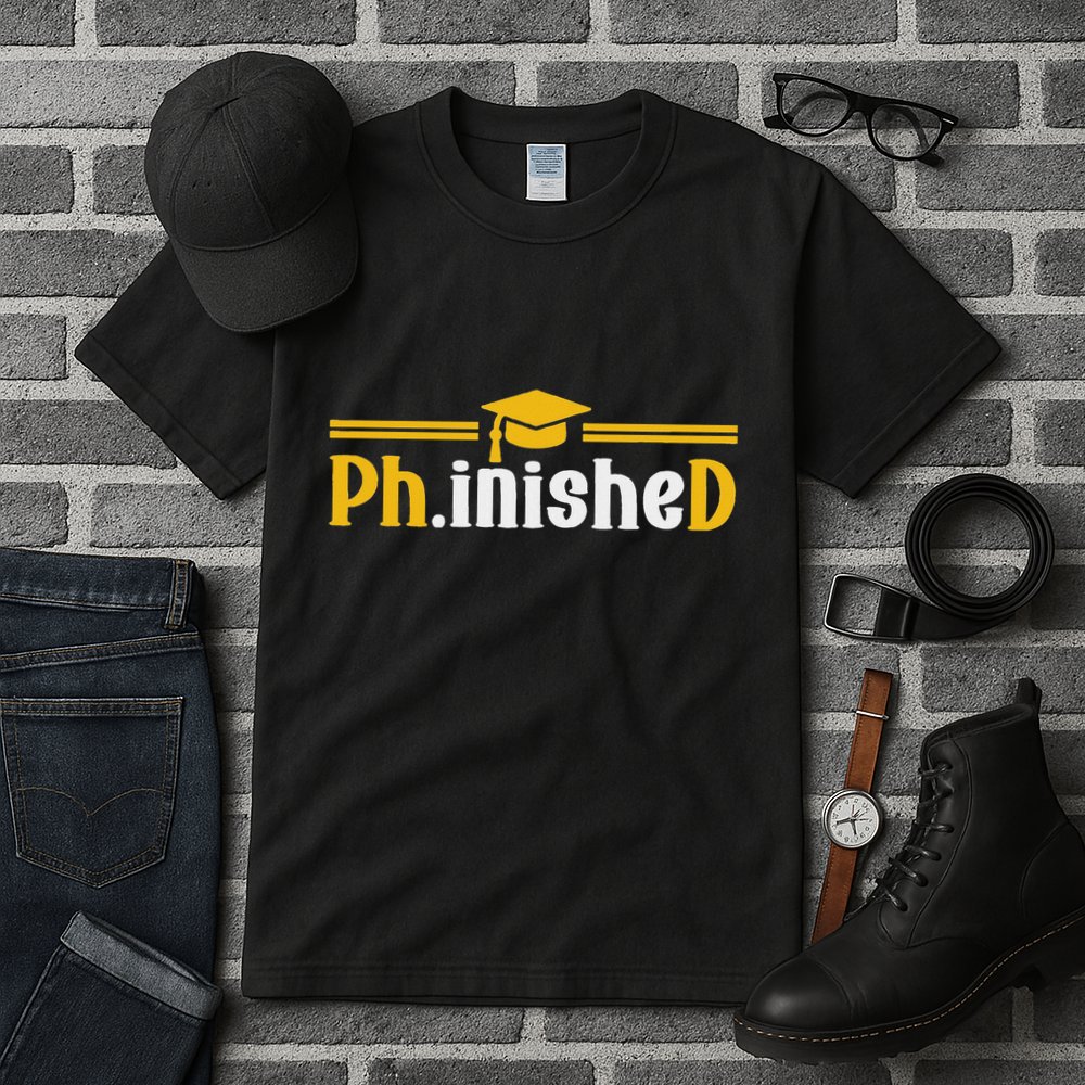 Phd Phinished Funny Phd Graduation 2024 Tall T-Shirt