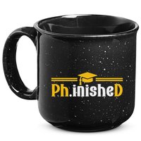 Phd Phinished Funny Phd Graduation 2024 15oz Campfire Ceramic Mug