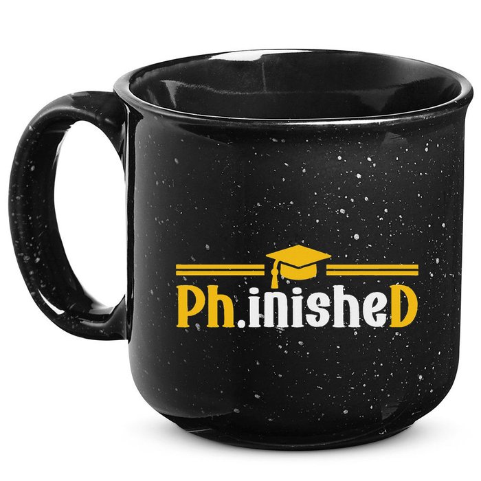 Phd Phinished Funny Phd Graduation 2024 15oz Campfire Ceramic Mug
