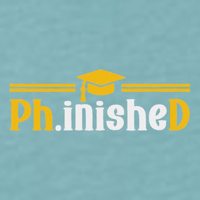 Phd Phinished Funny Phd Graduation 2024 Sueded Cloud Jersey T-Shirt