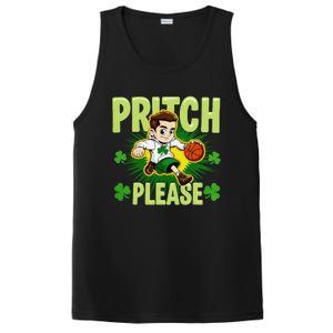 Pritch Please Funny Basketball Cartoon Art St PatrickS Day PosiCharge Competitor Tank