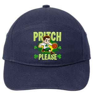 Pritch Please Funny Basketball Cartoon Art St PatrickS Day 7-Panel Snapback Hat