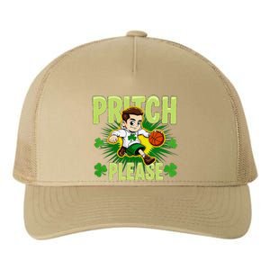 Pritch Please Funny Basketball Cartoon Art St PatrickS Day Yupoong Adult 5-Panel Trucker Hat