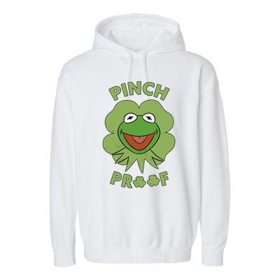 Pinch Proof Funny Frog Garment-Dyed Fleece Hoodie