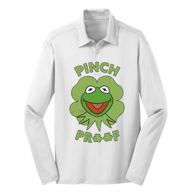 Pinch Proof Funny Frog Silk Touch Performance Long Sleeve Polo