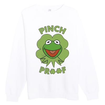 Pinch Proof Funny Frog Premium Crewneck Sweatshirt