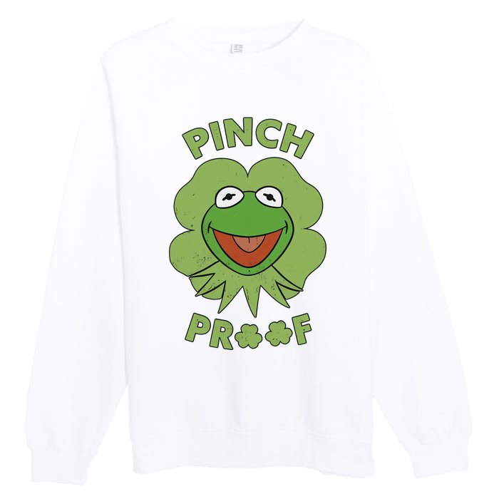 Pinch Proof Funny Frog Premium Crewneck Sweatshirt