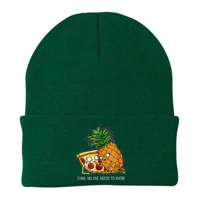 Pineapple Pizza Funny Pepperoni Pizzas Knit Cap Winter Beanie