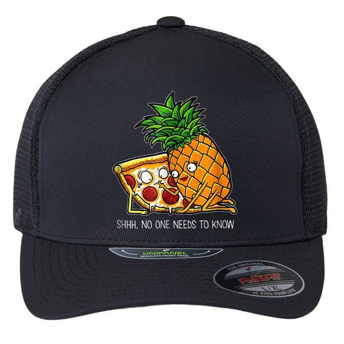 Pineapple Pizza Funny Pepperoni Pizzas Flexfit Unipanel Trucker Cap