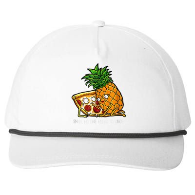 Pineapple Pizza Funny Pepperoni Pizzas Snapback Five-Panel Rope Hat