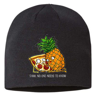 Pineapple Pizza Funny Pepperoni Pizzas Sustainable Beanie