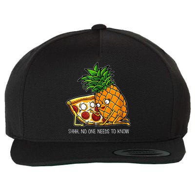 Pineapple Pizza Funny Pepperoni Pizzas Wool Snapback Cap