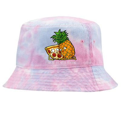 Pineapple Pizza Funny Pepperoni Pizzas Tie-Dyed Bucket Hat