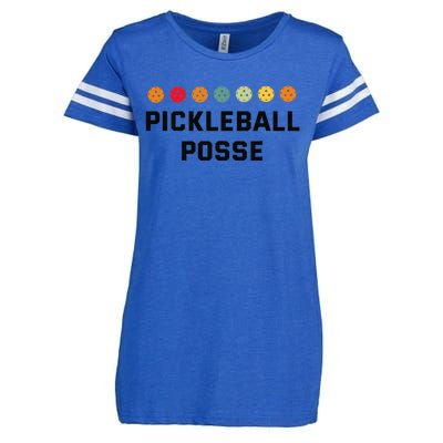 Pickleball Posse Funny Pickleball Quote For Pickeball Lovers Enza Ladies Jersey Football T-Shirt