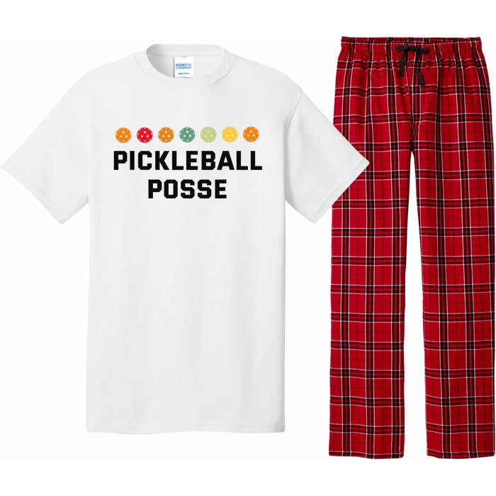 Pickleball Posse Funny Pickleball Quote For Pickeball Lovers Pajama Set