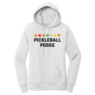 Pickleball Posse Funny Pickleball Quote For Pickeball Lovers Women's Pullover Hoodie