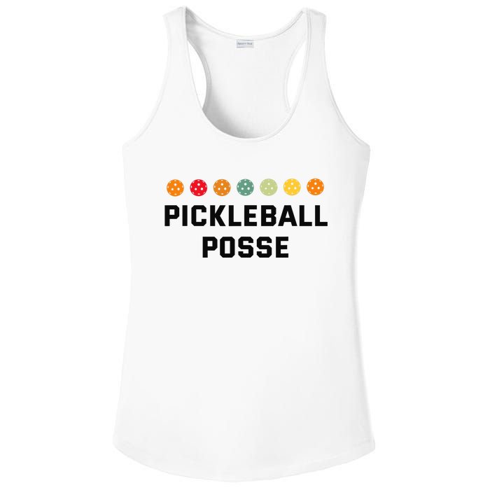 Pickleball Posse Funny Pickleball Quote For Pickeball Lovers Ladies PosiCharge Competitor Racerback Tank