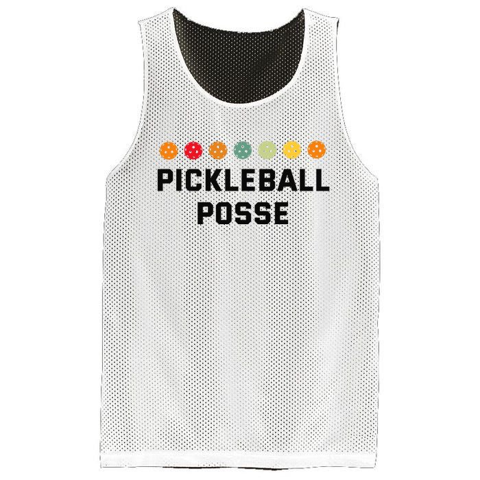 Pickleball Posse Funny Pickleball Quote For Pickeball Lovers Mesh Reversible Basketball Jersey Tank