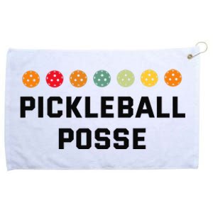 Pickleball Posse Funny Pickleball Quote For Pickeball Lovers Grommeted Golf Towel