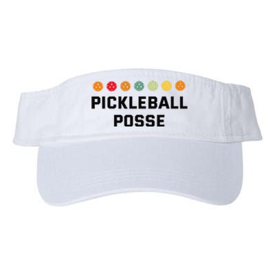 Pickleball Posse Funny Pickleball Quote For Pickeball Lovers Valucap Bio-Washed Visor