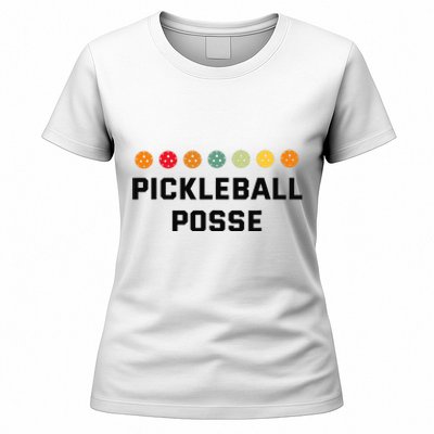 Pickleball Posse Funny Pickleball Quote For Pickeball Lovers Women's T-Shirt