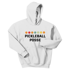 Pickleball Posse Funny Pickleball Quote For Pickeball Lovers Kids Hoodie