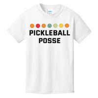 Pickleball Posse Funny Pickleball Quote For Pickeball Lovers Kids T-Shirt