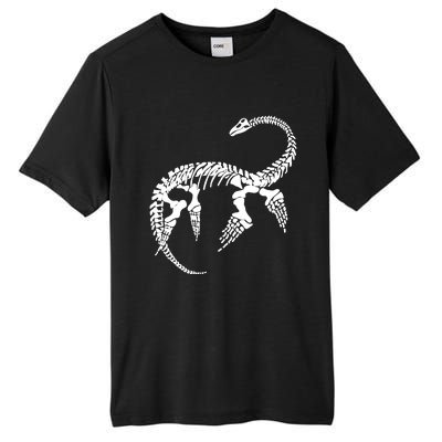 Plesiosaurus Prehistoric Fossil Skeleton (White Logo Design) Tall Fusion ChromaSoft Performance T-Shirt