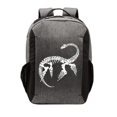 Plesiosaurus Prehistoric Fossil Skeleton (White Logo Design) Vector Backpack