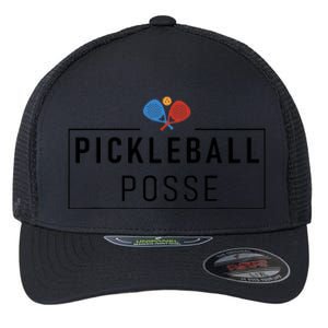 Pickleball Posse Funny Pickleball Quote For Pickeball Lovers Flexfit Unipanel Trucker Cap