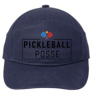 Pickleball Posse Funny Pickleball Quote For Pickeball Lovers 7-Panel Snapback Hat