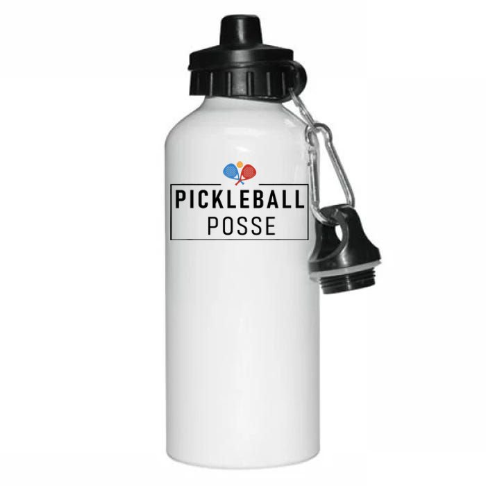 Pickleball Posse Funny Pickleball Quote For Pickeball Lovers Aluminum Water Bottle