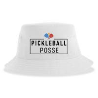 Pickleball Posse Funny Pickleball Quote For Pickeball Lovers Sustainable Bucket Hat