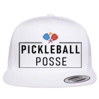 Pickleball Posse Funny Pickleball Quote For Pickeball Lovers Flat Bill Trucker Hat