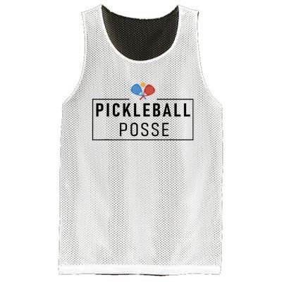 Pickleball Posse Funny Pickleball Quote For Pickeball Lovers Mesh Reversible Basketball Jersey Tank